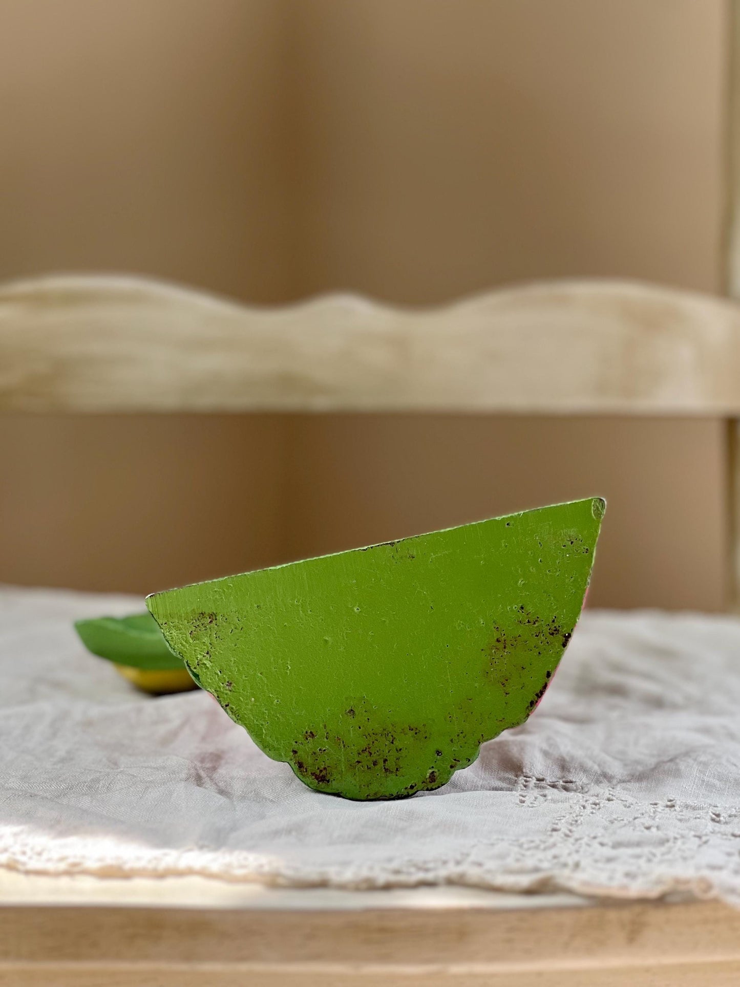 Beautiful Vintage Cast Iron Tulip Bouquet Doorstop, 10” tall