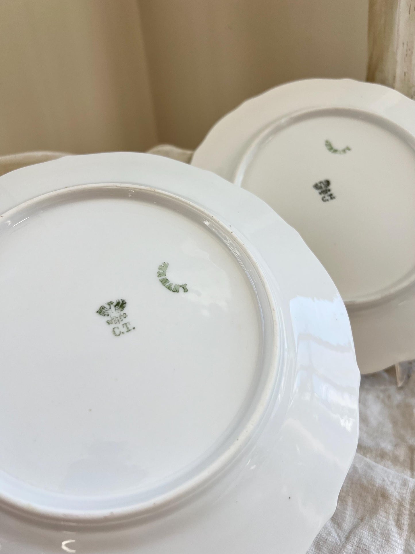 Pair of Antique C. T. Germany Game Bird Decorative Porcelain Plates, 8.25"